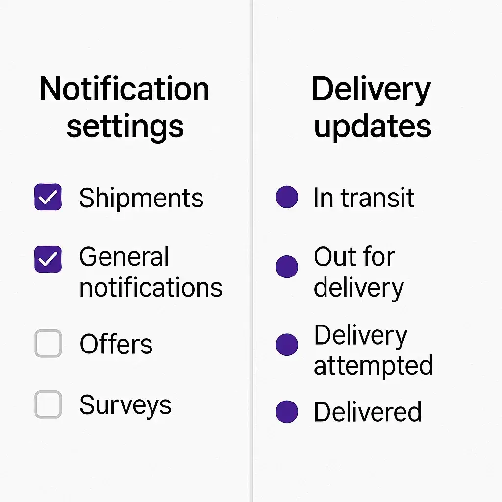 Must-Have FedEx Features for Delivery App Startups 2 FedEx Notification Panel