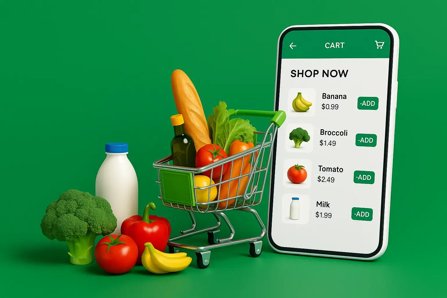 App like BigBasket UI Concept - Online Grocery Shopping Experience