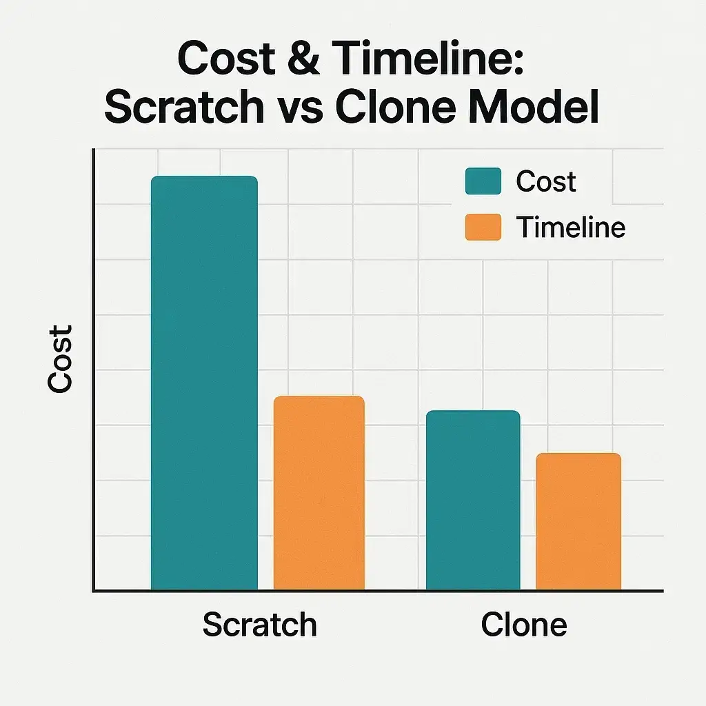 Most Profitable Grocery Delivery Apps to Launch 3 Scratch vs Clone Chart 1