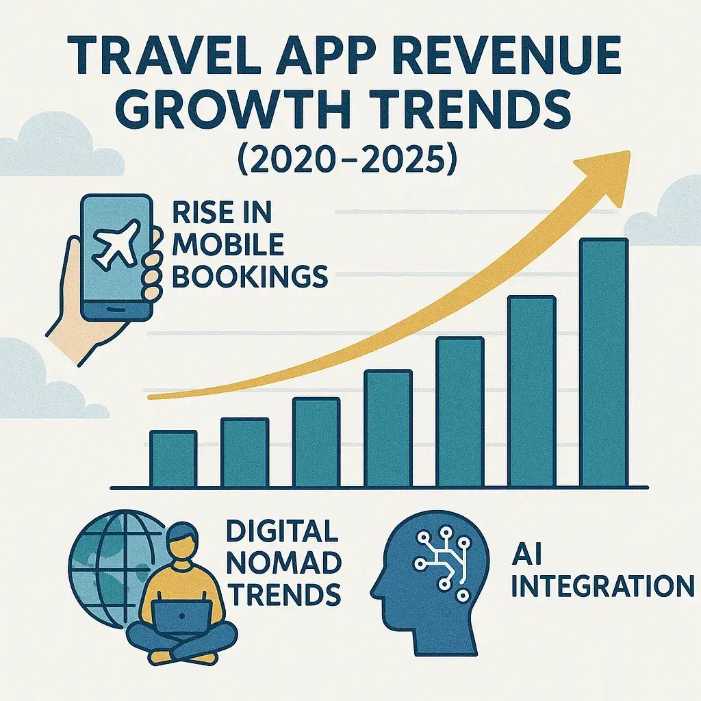 Most Profitable Travel booking platform to Launch in 2025 1 Travel App Revenue Trends