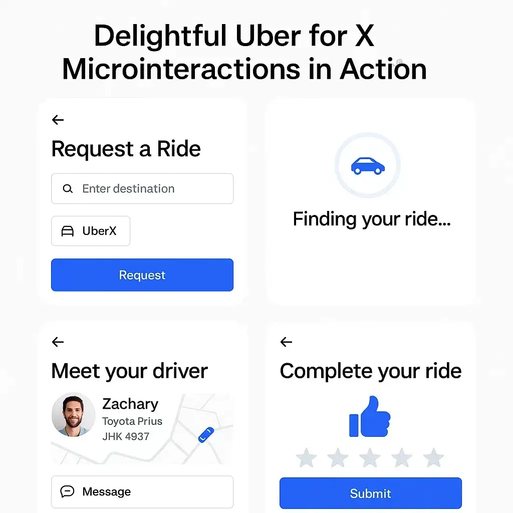 Uber for X Features That Drive Success 2 Uber X Microinteractions