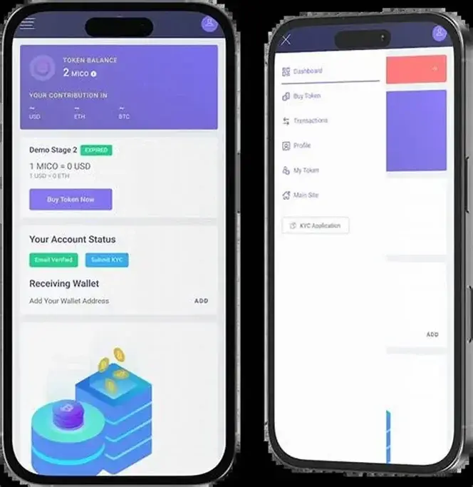 Understanding the Revenue Model Behind PinkSale’s Crypto Success 1 "Visual representation of a decentralized launchpad platform concept featuring a rocket icon on a pink block, financial graphs, stacked tokens, and US dollar bills symbolizing fundraising, token economics, and monetization in the crypto space."