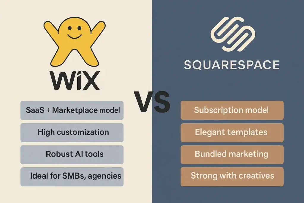 Wix vs Squarespace: Business Model Breakdown for Startups 1 infographic image for wix vs squarespace