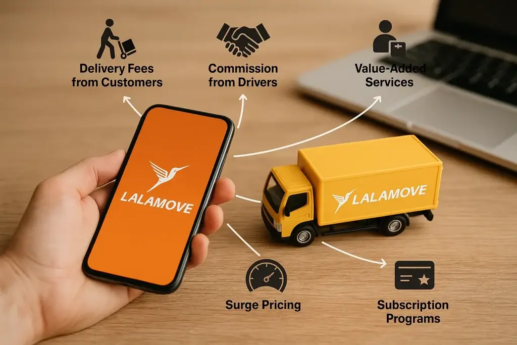 Revenue Model of Lalamove: How This On-Demand Delivery App Makes Money 1 lalamove revenue streams