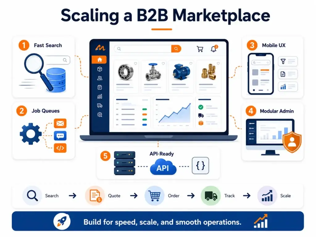 How to Build an App Like Alibaba: Full-Stack Developer Guide 2 Scaling a B2B Marketplace โ Performance and Scalability Best Practices