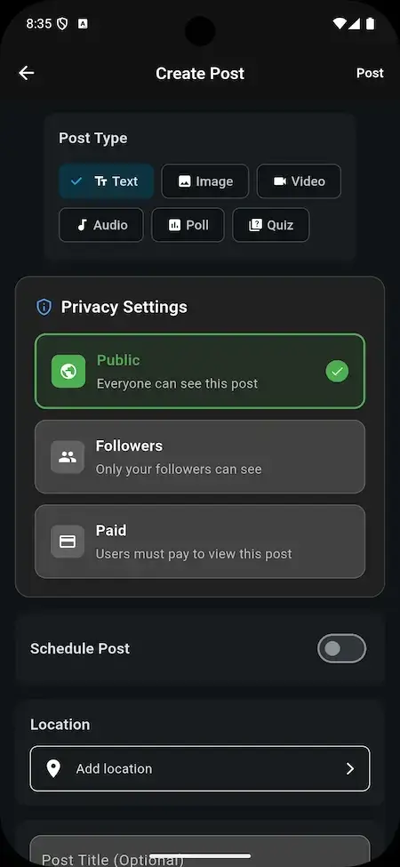 Patreon Clone 19 Patreon Clone App Screen 10