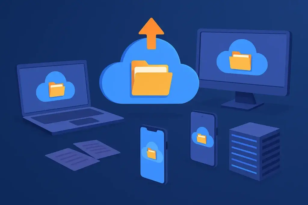 Dropbox Clone Script 2025 Cloud Storage App Design Concep