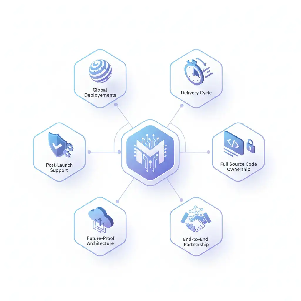 Best Thrillz Clone Scripts 2025: Build Your Celebrity Engagement App 1 Miracuves team building a high-performance Thrillz clone Script with cloud architecture and AI integration