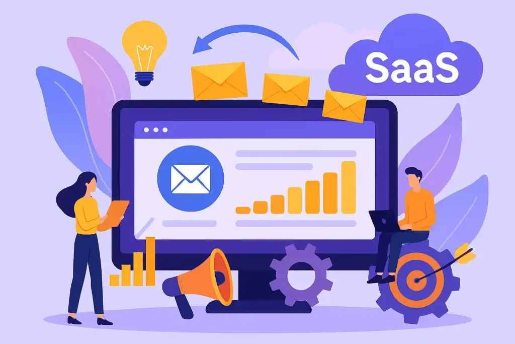SaaS automation dashboard representing ActiveCampaign Clone Script marketing platform