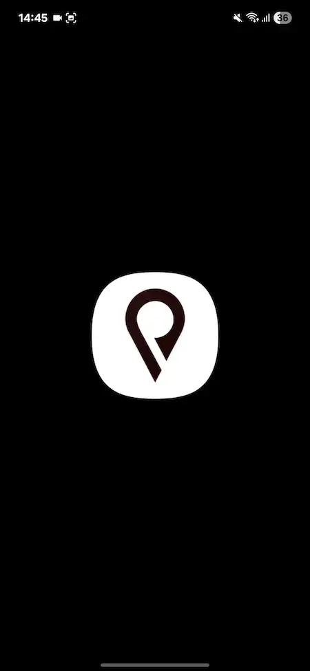Uber Clone 27 Uber clone mobile app splash screen with location pin logo on a black background