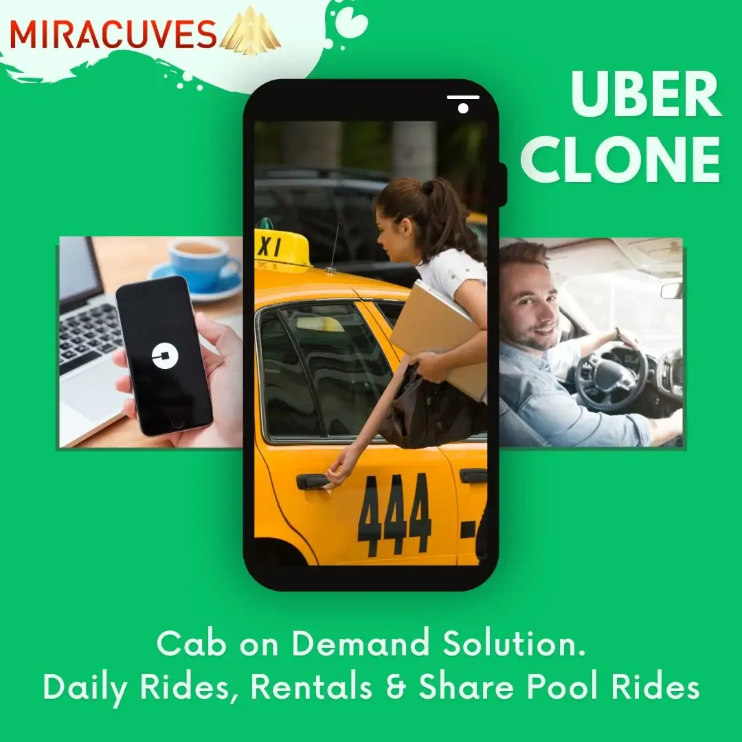 Uber Clone 18 Uber clone cab on-demand solution with daily rides rentals share pool rides rider app and taxi booking visuals
