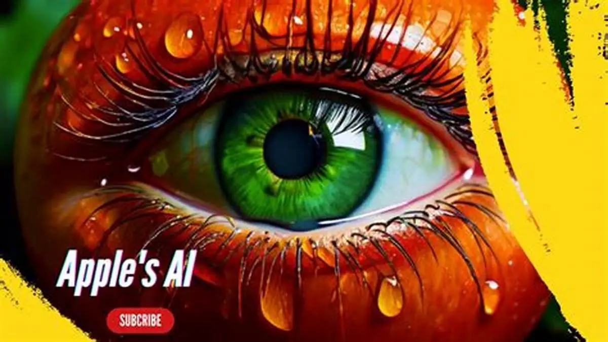 Apple AI Realm app logo and iPhone interface showing main menu options for AI features