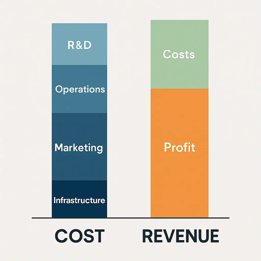 Zoom Revenue Model: How Zoom Makes Money in 2026 1 Cost vs Revenue visualization Zoom