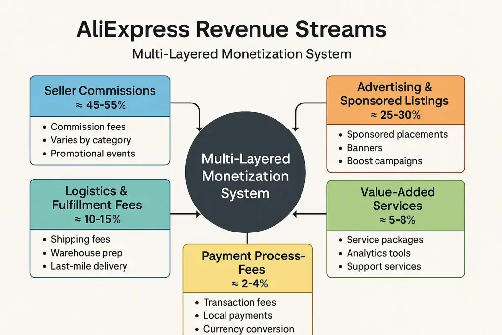 Business Model of AliExpress: Complete Strategy Breakdown 2025 1 Revenue Streams and Monetization Design 15