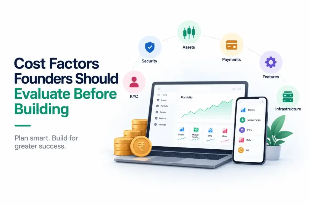 What Is a Multi-Asset Investment Platform and How Do Stocks, Funds, ETFs, IPOs, and Portfolio Tracking Work? 2 Investment platform cost factors founders should evaluate before building, including KYC, security, assets, payments, features, and infrastructure