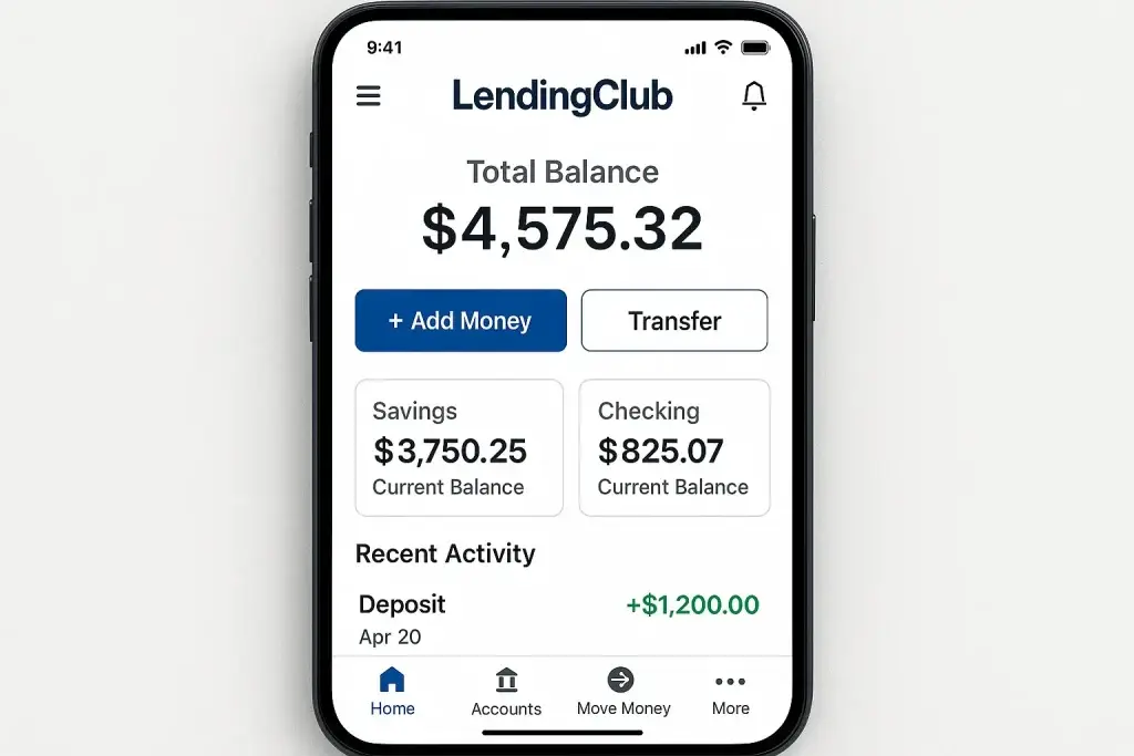 What is LendingClub and How Does It Work? 1 LendingClub banking dashboard with balance overview