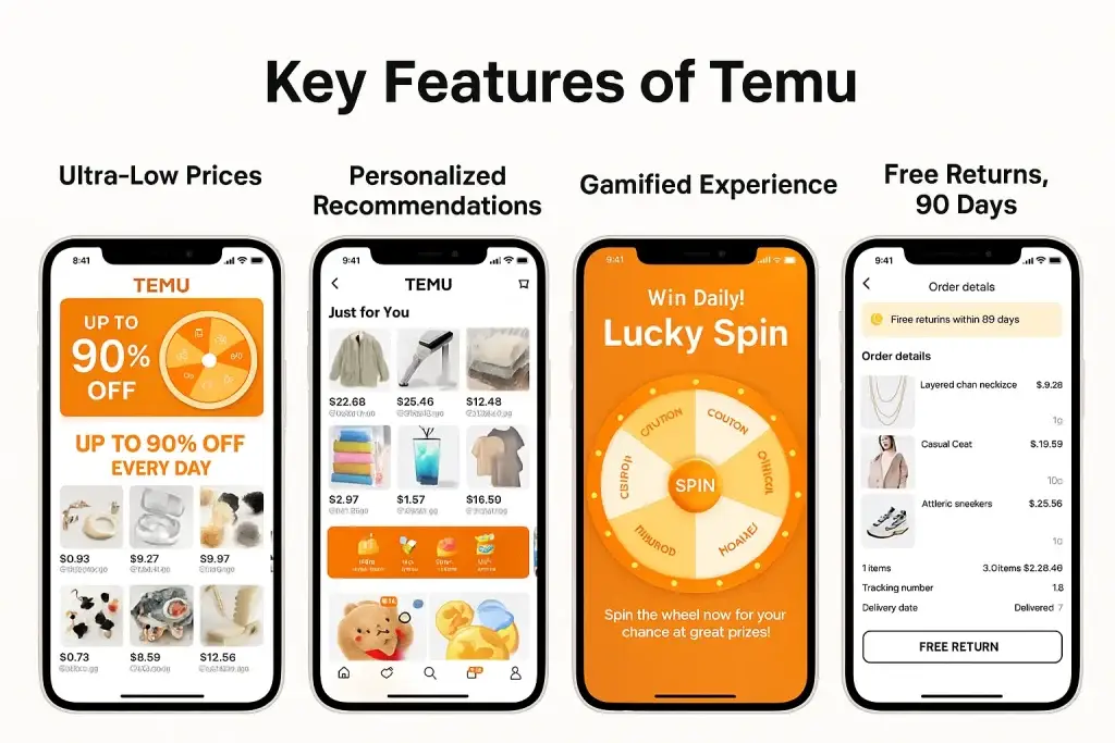 What Is Temu and How Does It Work? 2 temu app features screenshots