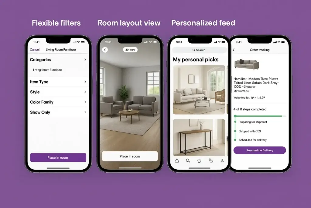 What is Wayfair and How Does It Work? 2 wayfair app feature screenshots