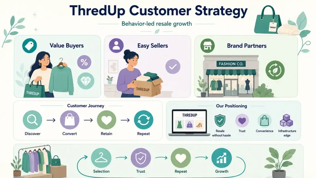 Business Model of ThredUp : Complete Strategy Breakdown 2026 1 ThredUp Customer Strategy and Resale Growth Model