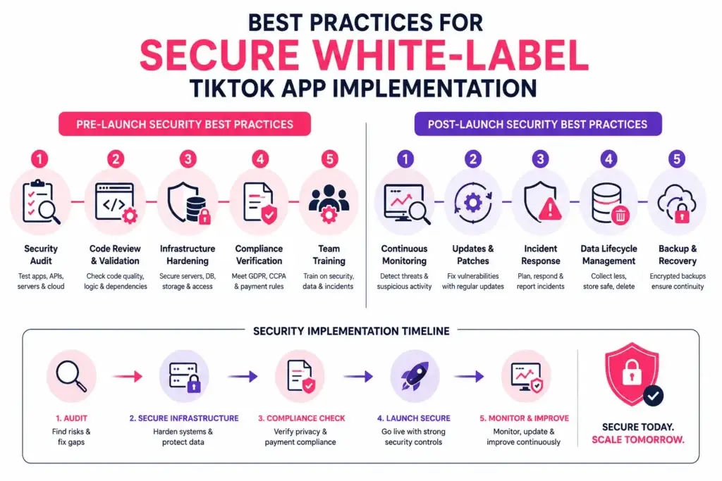White-Label TikTok App Security: Is It Really Safe in 2026? 3 Best practices for secure white-label TikTok app implementation before and after launch