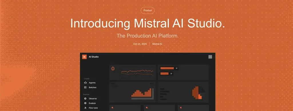 What is Mistral AI and How Does It Work? 2 Mistral AI Studio dashboard showing API usage stats and a RAG with embeddings workflow.