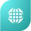 Gojek App Development Cost in 2026 : Complete Cost Guide 6 Turquoise globe icon with white grid lines