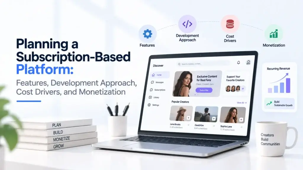 Planning a Subscription-Based Platform by evaluating features, development approach, cost drivers, and monetization.