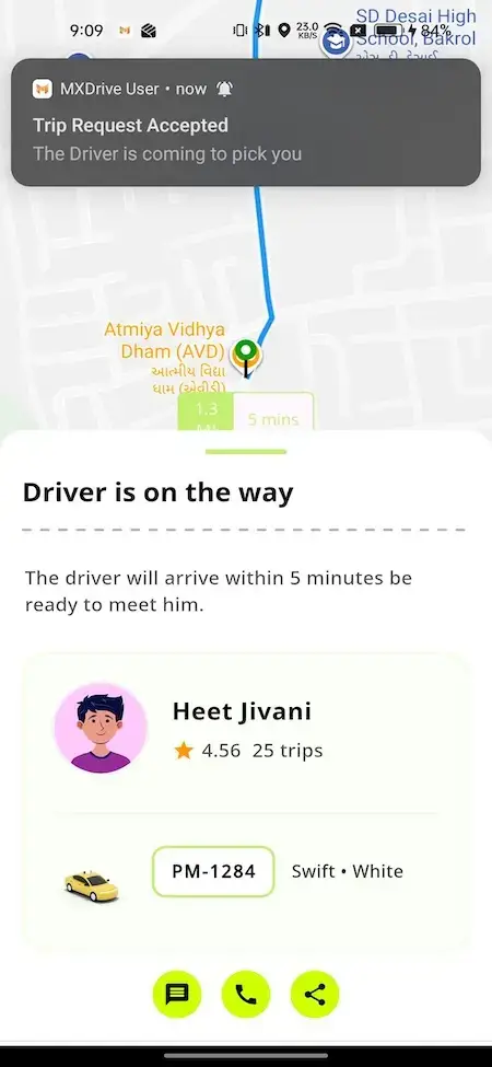 inDrive Clone 26 Miracuves Development Services - Uber Clone App Screenshot