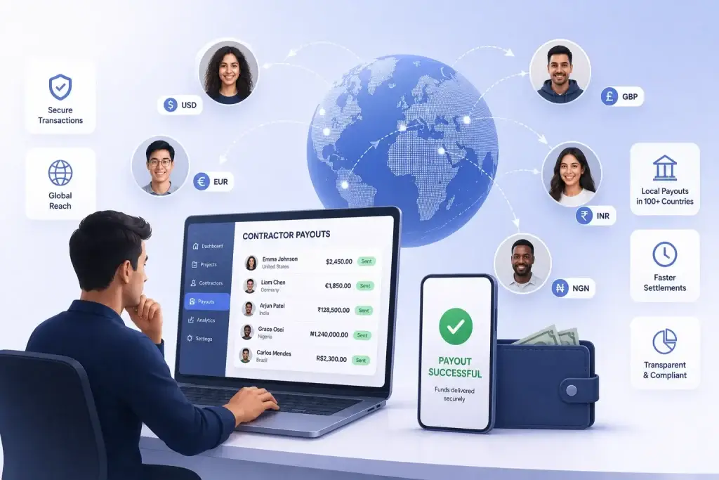 Remittance for Gig Economy Platforms: How Marketplaces Can Enable Global Contractor Payouts 1 Global contractor payout platform supporting secure international payments and multi-currency settlements