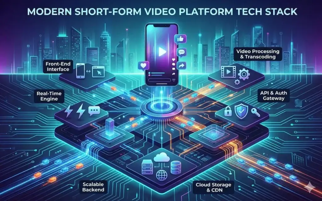 The Backend Architecture Every TikTok Clone Needs to Scale 1 Scalable TikTok clone backend infrastructure illustration