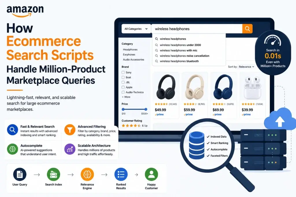 Ecommerce Search Scripts: Handling Million-Product Marketplace Queries