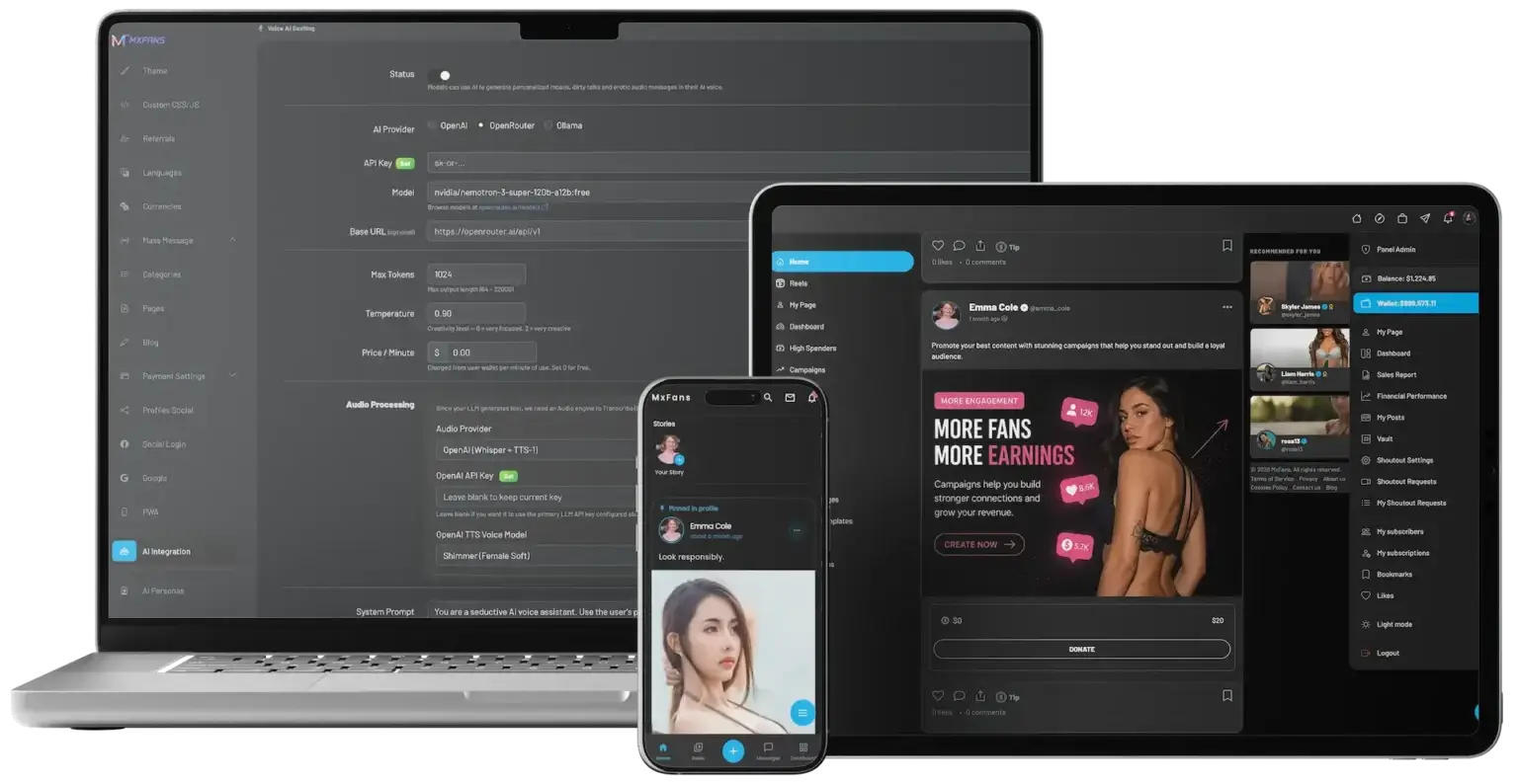 About 5 MXFans cross-platform preview
