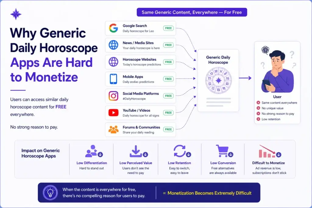 Sun-Sign Horoscopes Are Dead: Why the $99/Year โTimeline Viewโ Is the Only Profitable Play 1 Generic free horoscope apps competing with premium Timeline View astrology app