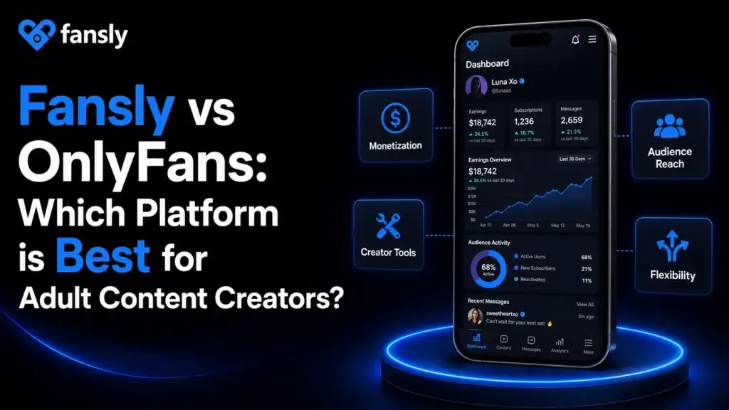 Fansly vs OnlyFans comparison for content creators based on monetization, creator tools, audience reach, and flexibility