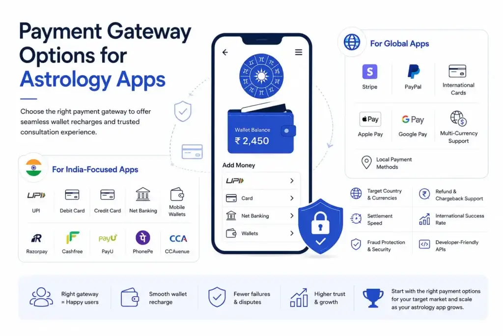 PCI-DSS Payments and Wallet Refills in Astrology Consultation Apps 2 Payment gateway options for astrology apps with wallet recharge and secure payments