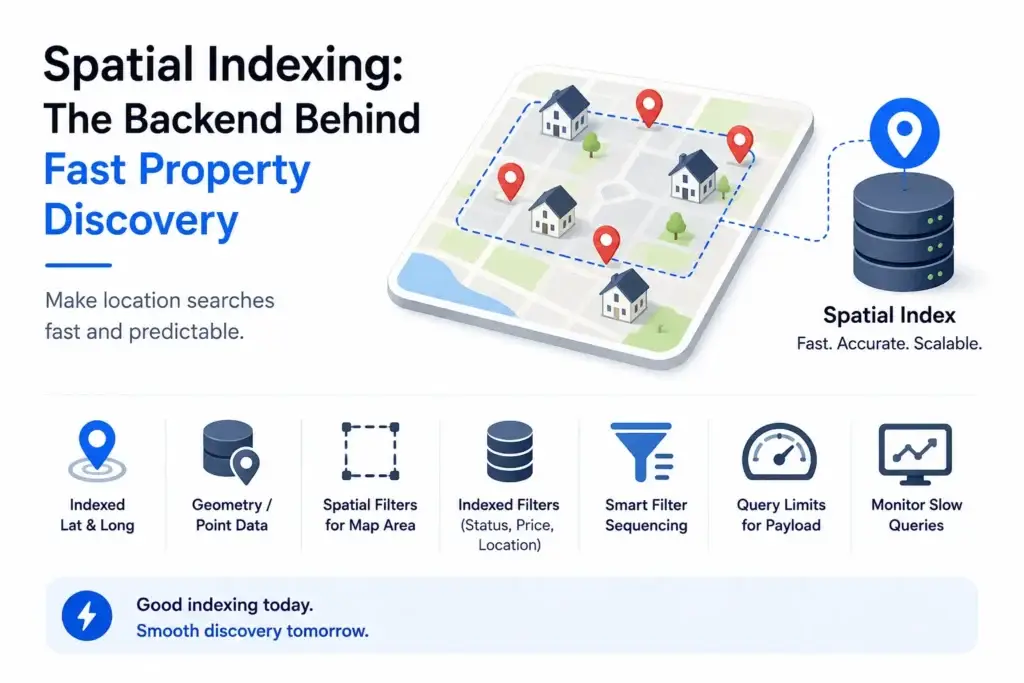 Map Search Performance in Vacation Rental Platform Development: Spatial Indexing, Bounding Boxes, and Clustering 1 Key benchmarks founders should test before launching a rental marketplace map search, including map speed, backend performance, clustering, filtering, and scalability.