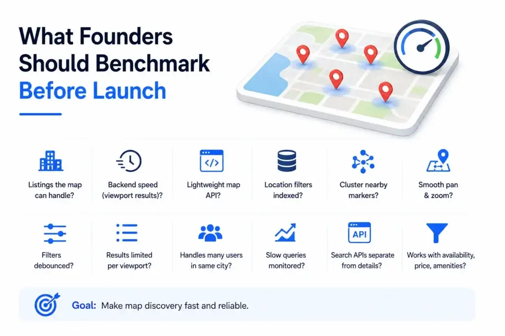 Map Search Performance in Vacation Rental Platform Development: Spatial Indexing, Bounding Boxes, and Clustering 2 Spatial indexing improves fast property discovery using indexed coordinates, geometry data, spatial filters, query limits, and database optimization.