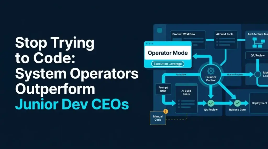 Non-technical founder using operator leverage and white-label app development to launch faster