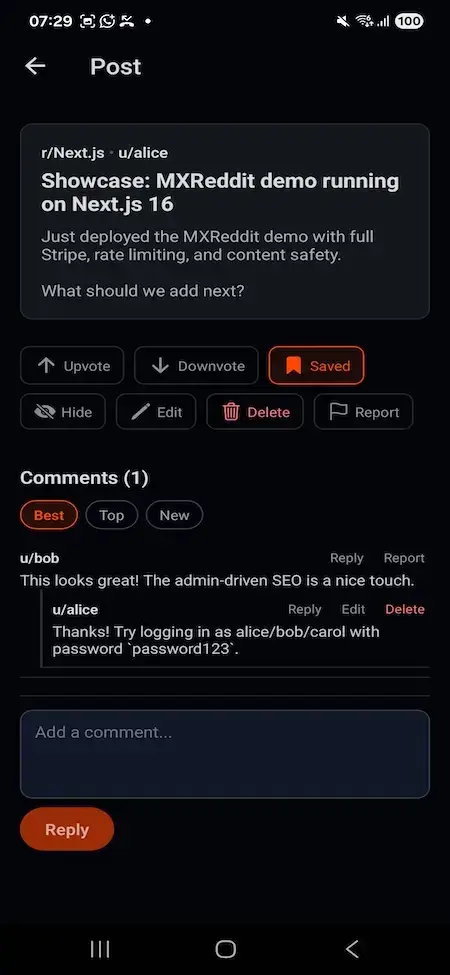 Reddit Clone 11 Reddit Clone Mobile App 17