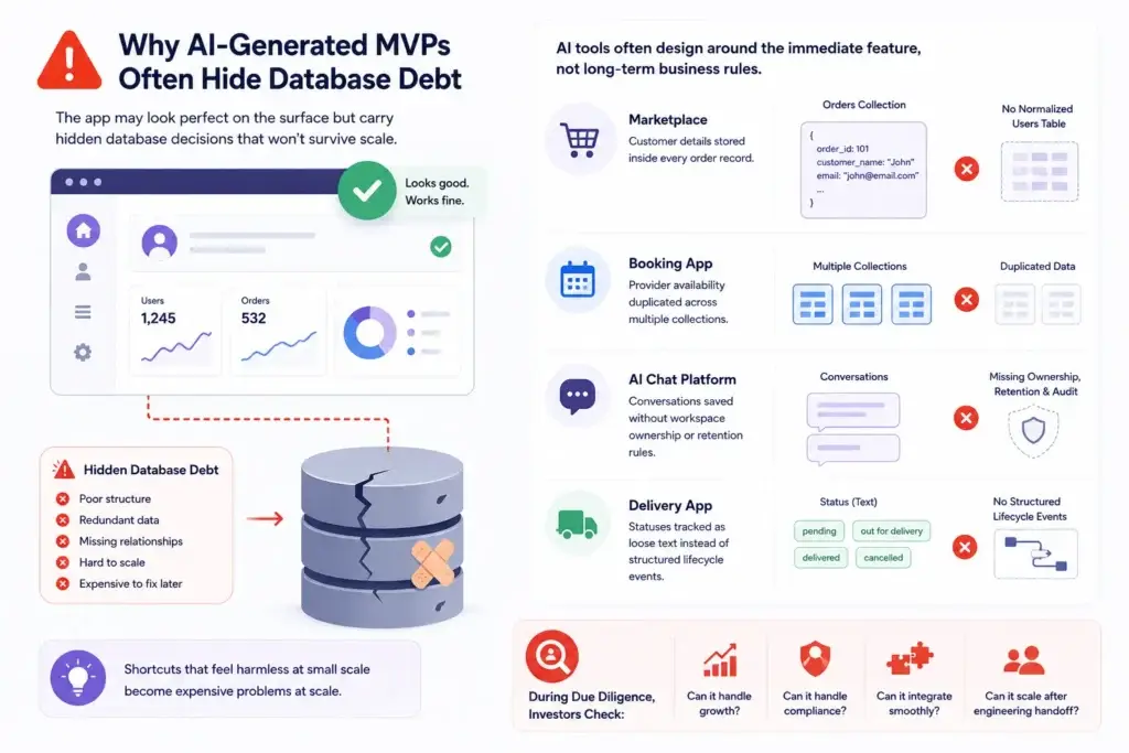Passing Due Diligence: The 10-Point Database Audit for AI-Built Startups 1 Why AI Generated MVPs Hide Database Debt