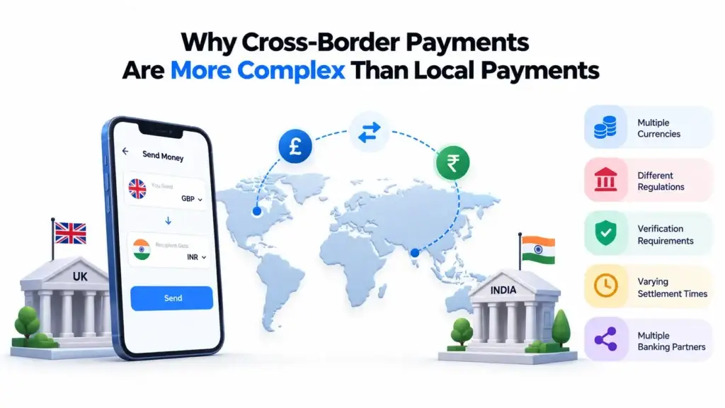 What Is a Cross-Border Payment Platform and How Do Multi-Currency Transfers, FX, and Payouts Work? 1 Cross-border payments are more complex than local payments due to multiple currencies, regulations, verification, settlement times, and banking networks