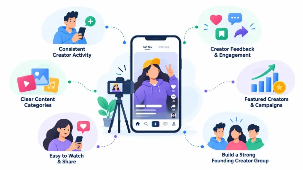 Growth Strategy for a Short-Form Video Platform: Creator Acquisition, Content Supply, and Repeat Viewing 1 Creator acquisition strategy for a short-form video platform growth strategy platform using consistent creator activity, engagement, content categories, and featured campaigns