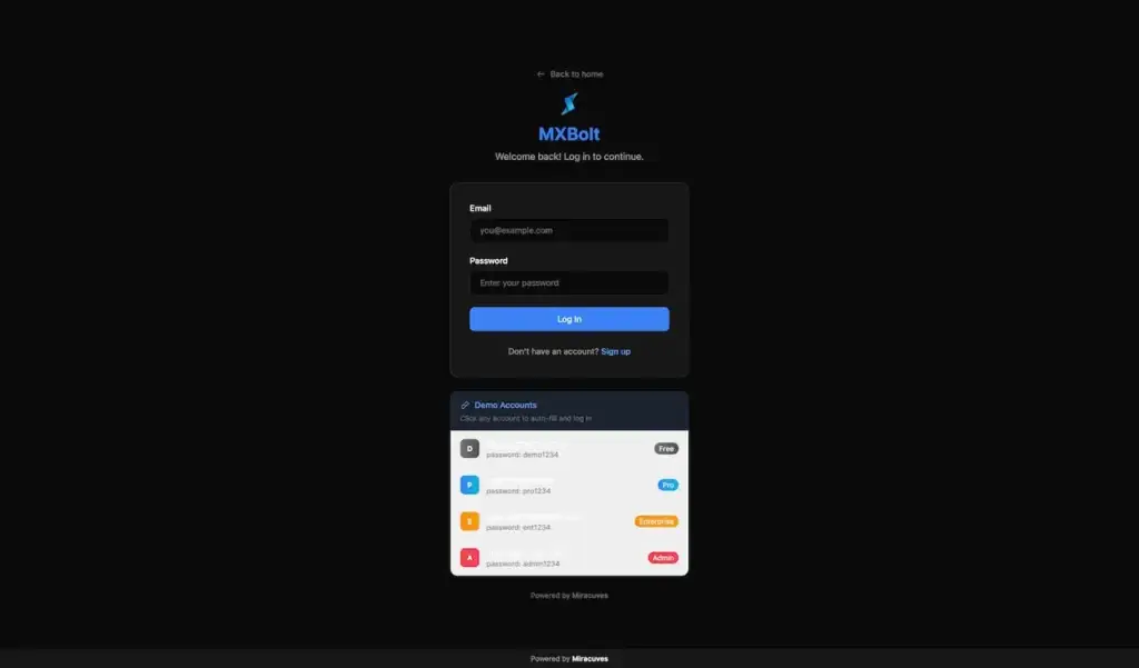 Bolt.new Clone 19 Log-In-MXBolt-08-01-2026_09_12_PM