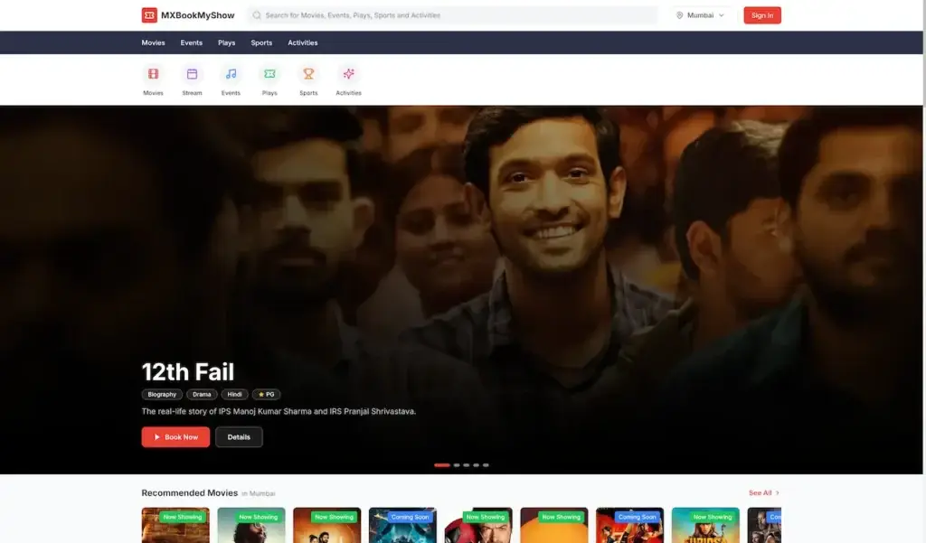 Bookmyshow Clone 35 MXBookMyShow-Movies-Events-Activities-More-08-03-2026_01_21_PM