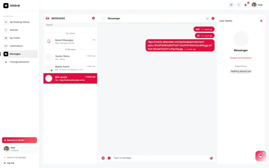 Airbnb Clone 45 Airbnb Clone Admin Guest Messaging