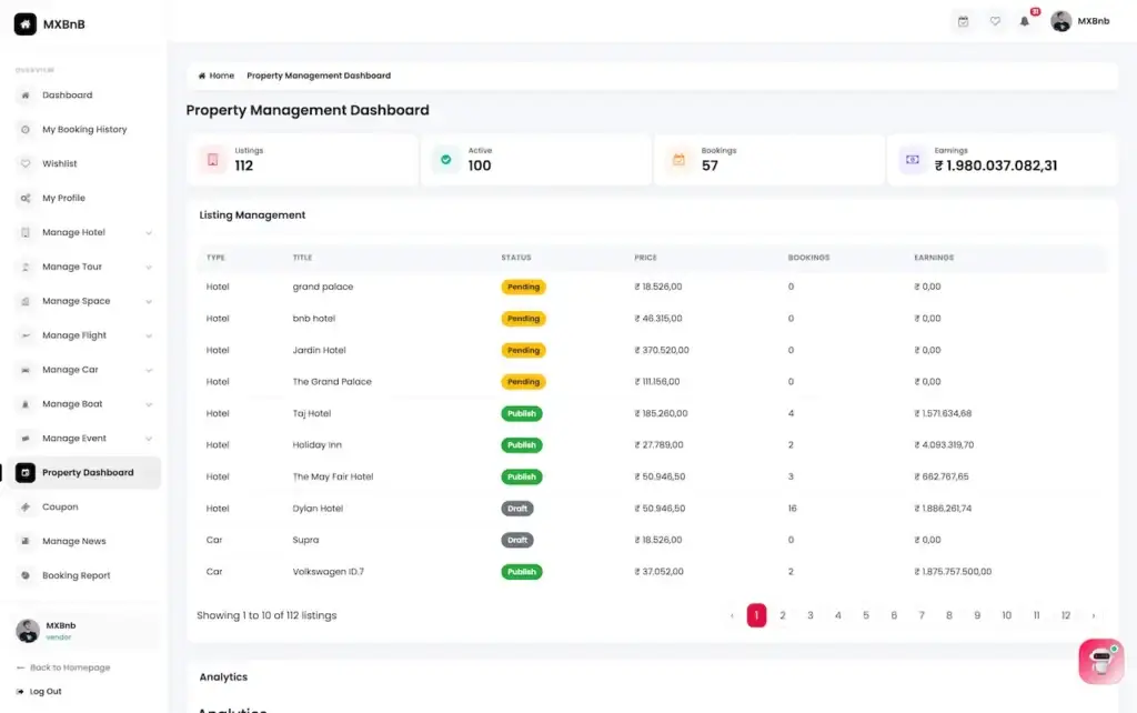 Airbnb Clone 49 Airbnb Clone Property Management Booking Dashboard