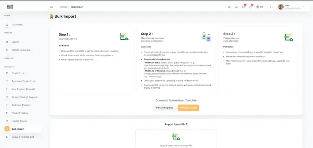 Noon Clone 71 Amazon Clone Vendor Order Processing Workflow