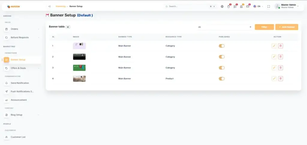 Noon Clone 53 Amazon Clone Admin Banner Management