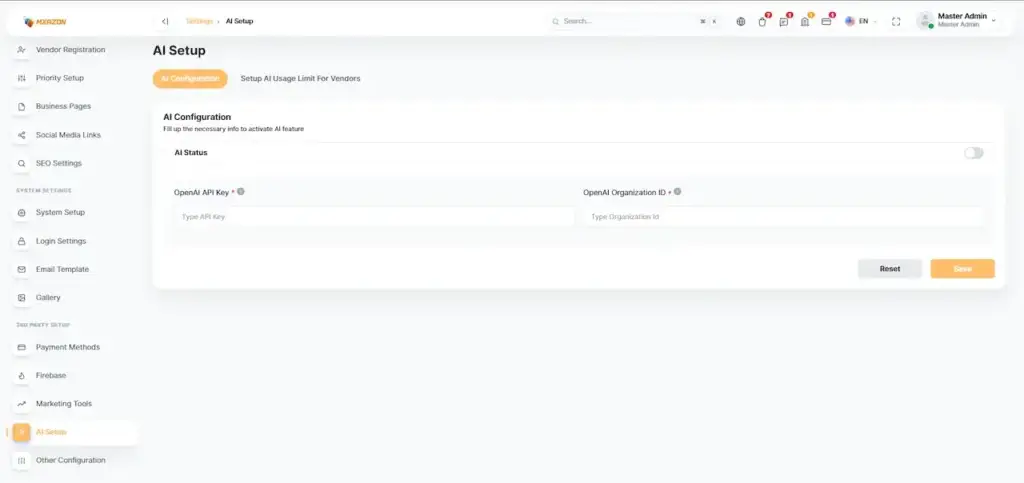 Noon Clone 48 Amazon Clone Admin AI Configuration