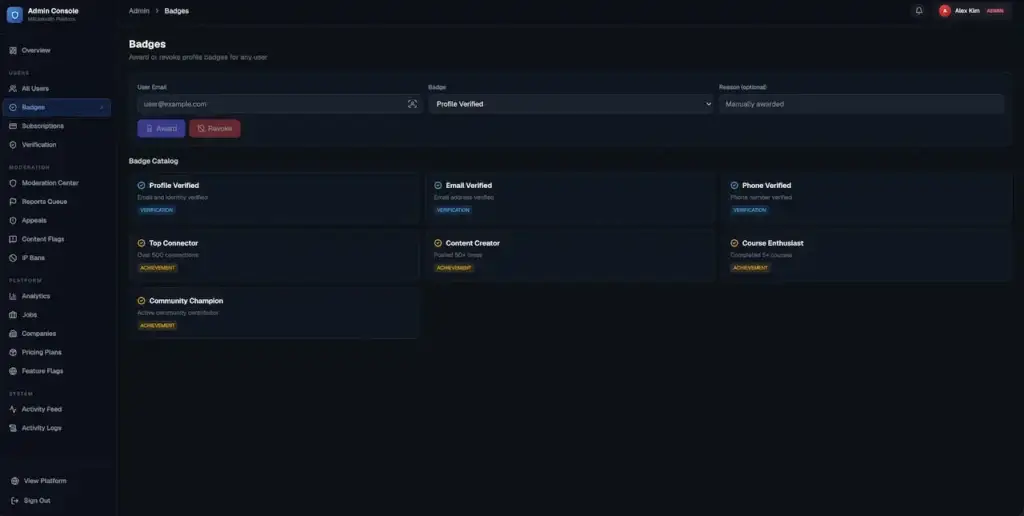 LinkedIn Clone 28 LinkedIn Clone Admin Platform Settings